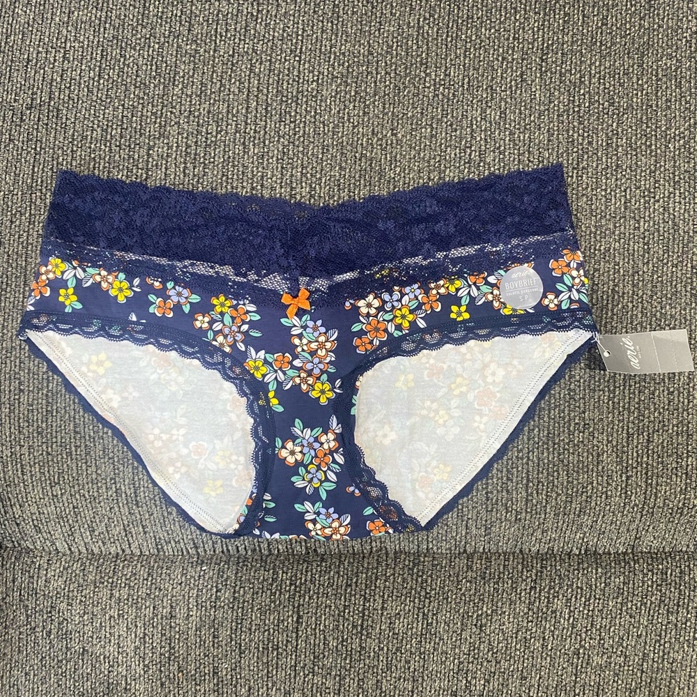 Aerie Floral Boybrief Panties
